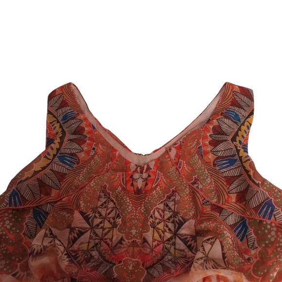 ONE WORLD SLEEVELESS PULLOVER BOHO MULTICOLOR DRESS‎ SIZE LG. NWT - Picture 9 of 11